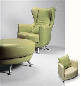 Perkoz - Armchair 01 with Armchair 03 and Ottoman